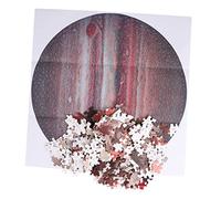 Gatuida 1 Set Decompression Puzzle Round Jupiter Planet Jigsaw Puzzle for Stress Relief and Intelligence Development Fun Activity for Friends and Family