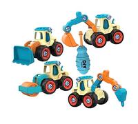 Gatuida 1 Set Detachable Construction Truck DIY Engineering Vehicle Assembly Kit for Safe and Educational Play for Ages