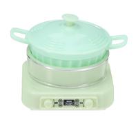 Gatuida 1 Set Doll House Induction Cooktop - Miniature Induction Cooker Pretend Play Appliance For Dollhouse Kitchen - 1:12 Scale Plastic Electric Stove Model For Party Decor