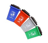 Gatuida 1 Set Emulated Trash Can Model Educational for Fun Garbage Sorting Game for Early Learning Develops Environmental Awareness Observation Skills Lightweight Design for Preschoolers