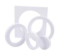 Gatuida 1 Set Geometric EVA Foam Photo Props Solid Hard Cubes for Jewelry and Cosmetics Water-Resistant Photography Background White Display Blocks Set