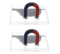 Gatuida 1 Set Iron Powder Box for Magnetic Field Experiments - Physics Teaching Instrument with Magnetic Iron Filings Science Experiment Supply for School Projects