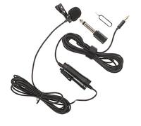 Gatuida 1 Set Lapel Microphone Clip Interview Recording Mic for Phones and Computers Durable Design with Sturdy Clip for Sound Quality for Vlogging and Live Lectures