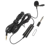 Gatuida 1 Set Lavalier Microphone Clip Lapel Mic for Smartphones Dslrs and Audio Recorders Portable Omnidirectional Design for Vlogging Interviews and Video Production