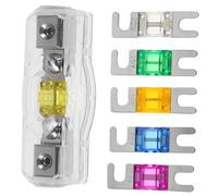 Gatuida 1 Set Mini Automotive Fuse Holder Block with for Car Audio Modification Reliable Protection for Durable Quick Installation Compatible