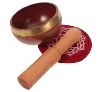 Gatuida 1 Set Nepal Singing Bowl Set - Hand-Hammered 7 Chakra Meditation Bowl for Yoga, Sleep, and Stress Relief with Cushion & Mallet (Multicolor)