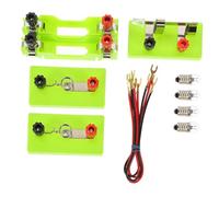 Gatuida 1 Set Physics Laboratory Supplies Battery Base Experiment Kit for Teaching Device Lightweight Portable Circuit Experiment Box for School and Home Use