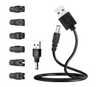 Gatuida 1 Set Replacement DC Power Cable, USB to DC Charging Cord with 5521 Adapter - Fits in Electric Hairdressers, Shavers, Purifiers, Table Lamps