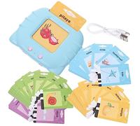 Gatuida 1 Set Talking Flash Cards Audio Learning for Preschoolers Interactive Educational for English Language Beginners Illustrations Sounds Engaging Vocabulary Building Fun