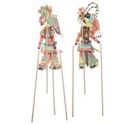 Gatuida 1 Set Traditional Chinese Shadow Puppet - Mini Handcrafted Shadow Plaything Interactive Storytelling Props for Boys Girls DIY Craft Kit