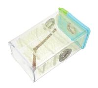Gatuida 1 Set Transparent Reptile Breeding Box Clear Terrarium for Pet Mantises Stick Insects Reptiles User Friendly Ventilated Habitat for Educational Purposes and Observing Life Cycles