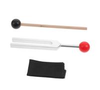 Gatuida 1 Set Tuning Fork Healing Tools for Chakra Aluminum Alloy Musical Instrument Professional Sound Therapy Set with Hammer Durable and High Precision