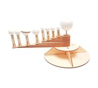 Gatuida 1 Set Unfinished Wooden Solar System Model Kit DIY Planet Model for Educational Craft Safe and for Birthdays and Holidays