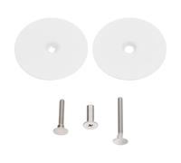 Gatuida 1 Set Universal Door Repair Cover Plate, 67mm Stainless Round Plug for Deadbolt Doorknob Hole, Screw Mount Escutcheon for Wood Entry & Interior Doors