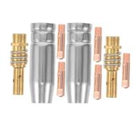 Gatuida 1 Set Welding Torch Nozzle Protective Sleeve for 15AK MIG Gun | Welding Torch Protective Nozzles Resist Spatter, Improve Safety, Extend Consumable Life, Ideal for Gas Shielded Applications