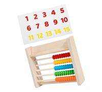 Gatuida 1 Set Wooden Abacus Math Learning for Educational Counting with Number Cards Develops Critical Thinking and Hand Eye Coordination for Preschool Learning