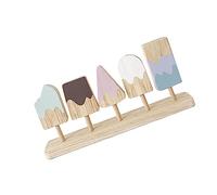 Gatuida 1 Set Wooden Ice Cream Model Set Early Education Play Food for Role Playing Ice Cream Shop Game Promotes Social Skills and Imagination for Boys