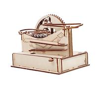 Gatuida 1 Set Wooden Marble Run Puzzle DIY Great Wall Model Building Kit for Enhances Logic Thinking Hand Eye Coordination Attractive Design for Creative Play