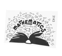Gatuida 1 Sheet Mathematics Theme Wall Sticker Durable Self Adhesive Formula Wall Decal for Classroom Room Easy to Apply Multi Functional Decor for Math Lovers