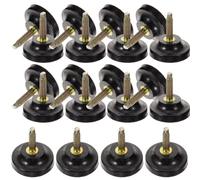 Gatuida 10 Pairs Repair Heel Caps Heel Tips Black PVC Replacement Caps Easy to Replace Decorative Shoe Repair 10mm X 18mm