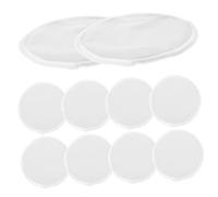 Gatuida 10 Pcs Reusable Breastfeeding Nursing Pads Washable Fiber Material White Color No Irritation to The Skin Maternity Comfort Breast Feeding Essentials