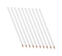 Gatuida 10 Pcs White Grease Pencils for Sewing and Crafting Invisible Erasable Fabric Marking Chalk for Glass Ceramics Wood Durable Wood Material Tailors Drawing and Tracing Tools