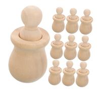 Gatuida 10 Set Wooden Peg Dolls for DIY Crafting Unfinished Smooth Surface Wooden Peg People for Painting Fine Motor Skill Development Creative Imagination Home Decoration Gifts