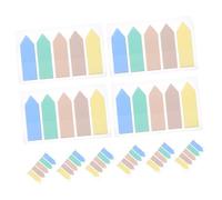Gatuida 10 Sets Fluorescent Arrow Sticky Index Tabs Practical Sentence Bookmarks and Reading Highlight Strips Transparent Soft Page Markers for Office School Household Note Organization