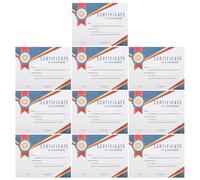 Gatuida 10 Sheets Student Award Certificates Set Delicate English Performance Award Certificate Paper for School Achievement for Student Recognition