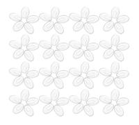 Gatuida 100 Pairs Clear Plastic Eyeglass Nose Pads Anti-Slip Soft Cushions Replacement Nose Pieces for Glasses and Sunglasses Push-in Inserts with Textured Surface for Secure Fit and