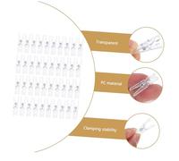 Gatuida 100 Pcs Transparent Mini Clothespins Photo Clips for Crafts DIY Projects Scrapbooking Hanging Items Display Pegs for Home Office Decoration