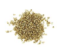 Gatuida 1000 Pcs About Brass Beekeeping Frame Eyelets Copper Hive Nest Threading Support for Brood Box Beekeepers Rust Resistant Small Eyelets for Wire Protection and DIY Craft