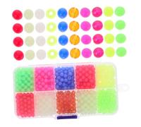 Gatuida 1000Pcs Night Luminous Fishing Beads Abs Glow Bait Accessories for Night Fishing Carp Tackle Kit Random Color