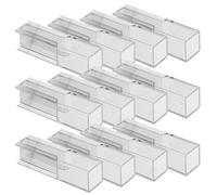 Gatuida 100pcs 1.5ml Plastic Laboratory Cuvettes with 4 Optical Windows - Small Square Reusable Plastic Cuvettes for Spectrophotometer and Colorimetric Analysis Experiments