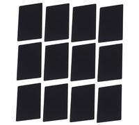 Gatuida 100pcs Black Aluminum Metal Business Cards Thin Blank Name Cards for DIY Engraving Smooth Flat Surface Professional Identity