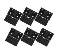 Gatuida 100pcs Black Plastic Corner Braces for Cabinets Right Angle Joint Brackets Shelf Support Furniture Connectors with Easy Installation