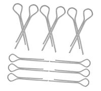 Gatuida 100pcs Cotter Pin Kit Galvanized Hairpin Cotter Assortment for Automotive Spring Tension Versatile Fasteners for Trailers Tractors