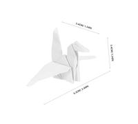 Gatuida 100pcs DIY Crane Streamer Folding Cranes Bridal Shower Photo Props Paper Origami Paper Model Party Photography Props Origami Charms Bird White