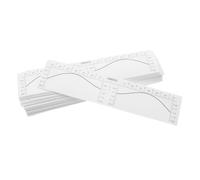 Gatuida 100pcs Eyebrow Tattoo Ruler Disposable Brow Ruler Eyebrow Stencil Shaper Kit for Brow Mapping Kit Measuring Tools