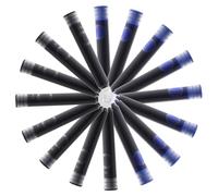 Gatuida 100Pcs Fountain Pen Ink Refills Bore Small Ink Cartridges for Office Writing Smooth Refillable Pens Black Blue Red Each