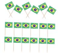 Gatuida 100pcs International Flags Toothpick Set Disposable Cake Toppers for Cocktails Cupcakes and Fruit Decorations for Parties and Events