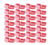 Gatuida 100pcs Medical Identification Band Patient Wristbands Plastic Adjustable for Hospital Use Seizure Bracelet Snap Lock