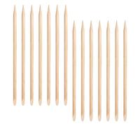 Gatuida 100pcs Nail Art Cuticle Pusher Sticks Double-ended Wooden Manicure Pedicure Tools Portable Disposable for Home Salon Travel