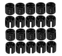 Gatuida 100pcs Plastic Clothes Hanger Markers Color Coded Garment Tags for Clothing Rods Easy Clip Design for Retail and Storage Visibility Number for Efficient Apparel Management