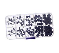 Gatuida 100pcs Plush Doll Safety Eyes with Steel Pins Material Various for Crochet Knit Wool Felt Animals and Plush Crafting