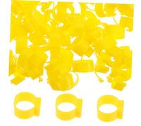 Gatuida 100pcs Poultry Leg Bands 16mm Open Clip Rings for Chicken Duck Goose, Lightweight Identification Tags for Birds, Suitable for Poultry Farming and Bird Tracking Random Color