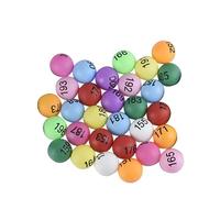 Gatuida 100Pcs PP Table Tennis Balls for Game Party Decoration Mixed Color Pong Balls with Numbers for Raffle Draws Bingo Games and Entertainment Activities