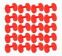 Gatuida 100pcs Red Chicken Pinless Peepers for Poultry Farming and Free Range Use, Abs Material Anti-pecking Eye Blockers for Hens and Pheasants to Prevent Flock Fights and Injury