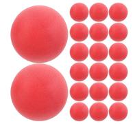 Gatuida 100pcs Seamless Frosted Table Tennis Balls - 40mm Red Colored Pingpong Balls For Party Games Decorative Props Pet Toys Carnival Pool Sports Birthday Goodie Bags