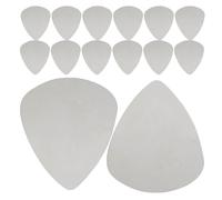 Gatuida 100pcs Stainless Steel Guitar Picks Silver Metal Plectrums for Electric & Acoustic Guitars Smooth Edge Bass Picks for Rock Jazz Country Music Styles